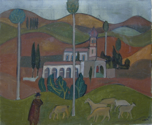 Georges Item, huile, 1950