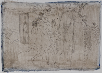 Georges Item, dessin gravé, 1969