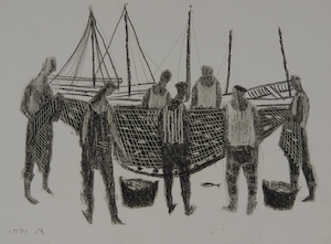 Georges Item, grattage, 1953